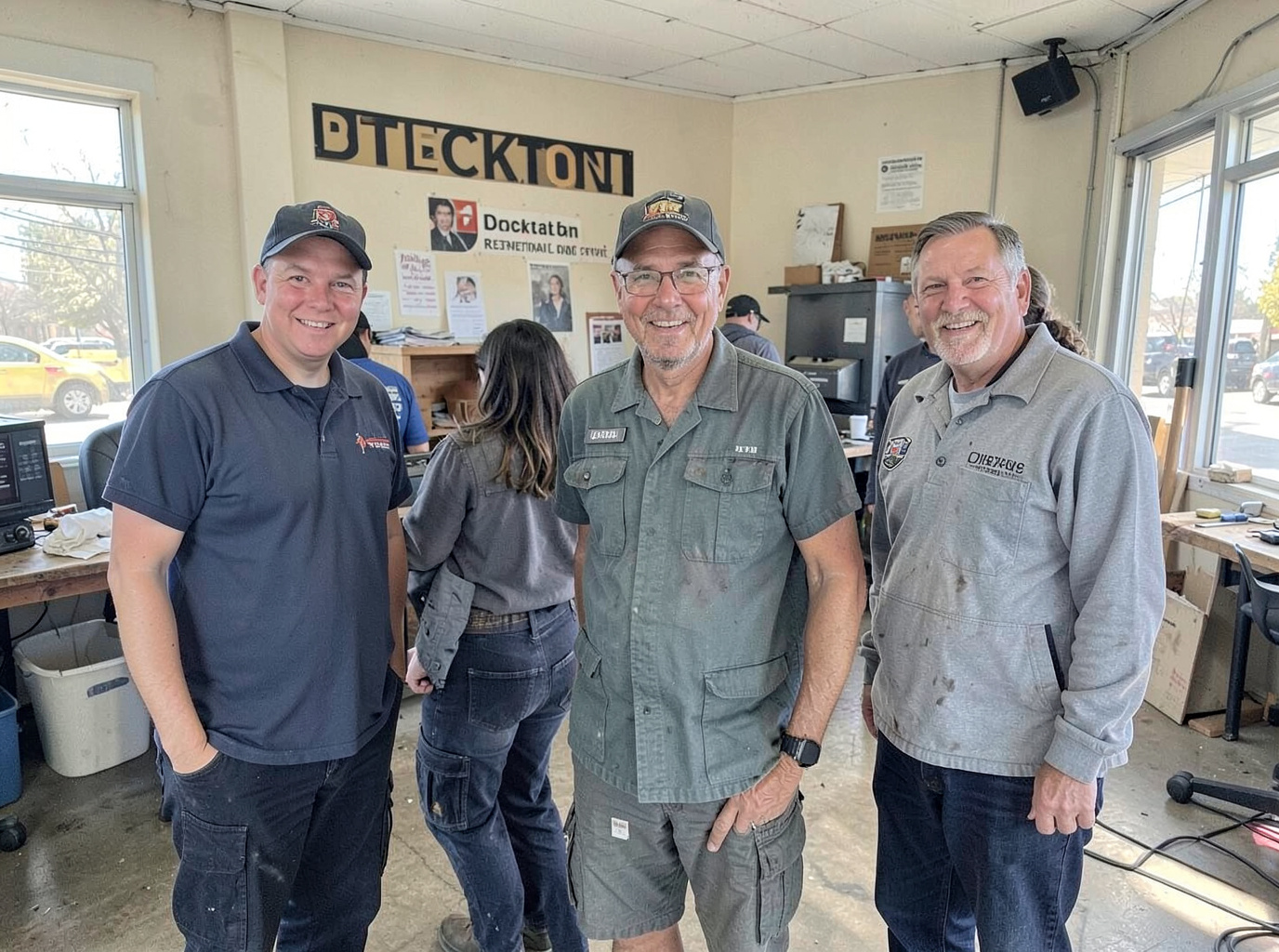 The Stockton Dumpster Rental pros team at work in Stockton